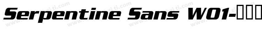 Serpentine Sans W01字体转换